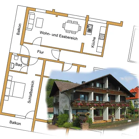 Oda ve Kahvaltı Gaestehaus Elisabeth Poppenhausen